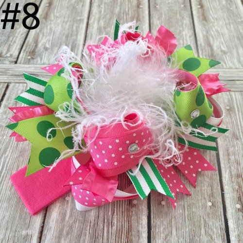 Baby Kids christmas ostrich Feather Hair Bows Headband For Cute Holiday Girls Boys snowflake Accessories Gift 