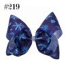 8inch snowflake boutique hair bow with alligator clip jojo big  large girl hair accessories winter hair accessories