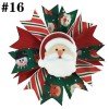 4'' spike hair bows for christmas with hair clips， snowman hair clips
