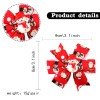2pcs/set christmas reindeer Pinwheel hair bow for girl 2pcs/set christmas reindeer Pinwheel hair bow for girl