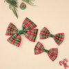 3pcs/set Christmas Hair Bow Clips Christmas Tartan Bow Set 3pcs/set Christmas Hair Bow Clips Christmas Tartan Bow Set