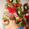 Christmas Hair Bow Clip Elf Glitter Bows Christmas Hair Bow Clip Elf Glitter Bows