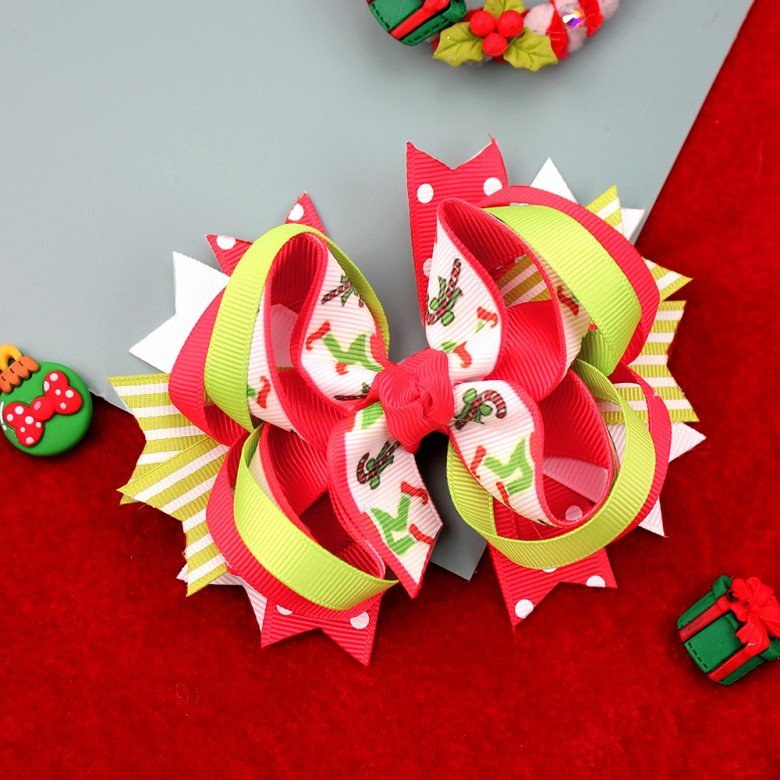 Christmas Grinch Hair Clips for Girls Christmas Grinch Hair Clips for Girls