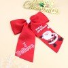 7inch Christmas Santa Cheer Hair Bows Clips 7inch Christmas Santa Cheer Hair Bows Clips