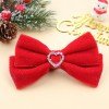 Winter Christmas Velvet Hair Bows with Heart Rhinestone Christmas Velvet Hair Clips Kids New Year Hair Bow Accessories Winter Christmas Velvet Hair Bows with Heart Rhinestone Christmas Velvet Hair Clips Kids New Year Hair Bow Accessories