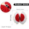 Winter Christmas Furry Hair Bows Clips Girls Christmas Glitter Velvet Furry Hair Clips Kids Happy New Year Hair Bow Accessories