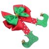 Christmas boot bell hair clips