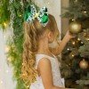 Christmas Hair Bow Clip Winter Santa Candy Cane Bows for Girls Christmas Tree Gingerbread Hair Clip Kids Hair Bow Accessories