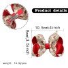 Christmas Hair Bow Clip Winter Santa Candy Cane Bows for Girls Christmas Tree Gingerbread Hair Clip Kids Hair Bow Accessories