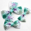 Christmas Hair Bow Clips Christmas Snowflake Cartoon Character Hair Bow Clip for Winter Kids Hair Bow Accessories