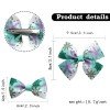 Christmas Hair Bow Clips Christmas Snowflake Cartoon Character Hair Bow Clip for Winter Kids Hair Bow Accessories