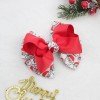 Christmas Hair Bows Santa Cady Cane Hair Bow Clip for Winter Snowflake Hair Bow Clip Kids Christmas Hair Bow