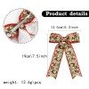 Christmas Moonstitch Long Streamer Bow Scalloped Edge Santa Gingerbread Ribbon Bow Winter Snowflake Hair Accessories Christmas Moonstitch Long Streamer Bow Scalloped Edge Santa Gingerbread Ribbon Bow Winter Snowflake Hair Accessories