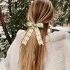 Christmas Moonstitch Long Streamer Bow Scalloped Edge Santa Gingerbread Ribbon Bow Winter Snowflake Hair Accessories Christmas Moonstitch Long Streamer Bow Scalloped Edge Santa Gingerbread Ribbon Bow Winter Snowflake Hair Accessories