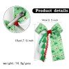 Christmas Print Bow Hair Ties with Wavy Streamers, Christmas Print Bow Hair Ties with Wavy Streamers,
