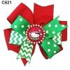 Christmas Hair Bow Clip Santa Bottle Cap Hair Bows Clip 601-650 Christmas Hair Bow Clip Santa Bottle Cap Hair Bows Clip 601-650