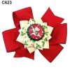 Christmas Hair Bow Clip Santa Bottle Cap Hair Bows Clip 601-650 Christmas Hair Bow Clip Santa Bottle Cap Hair Bows Clip 601-650