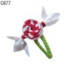 Christmas Hair Bow Clip Santa Bottle Cap Hair Bows Clip   651-712