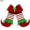 Christmas Hair Bow Clip Santa Bottle Cap Hair Bows Clip   651-712