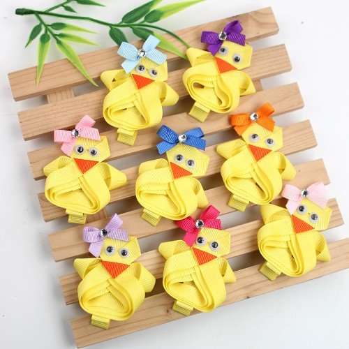 Easter Spring Hair Clip Headband Cute Chick Sculpture Hair Accessories Easter Bunny Clip Kids Peep Hair Accessories