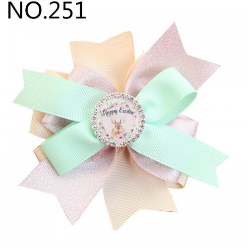 Easter Hair Bow, Easter Bow, Easter Egg Hair Bow,  251-300