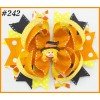halloween Pumpkin Spider Pattern hair bows 201-250 halloween Pumpkin Spider Pattern hair bows 201-250