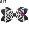 5'' Glitter spiderweb bows halloween spider girl hair clip kids festival holiday accessories