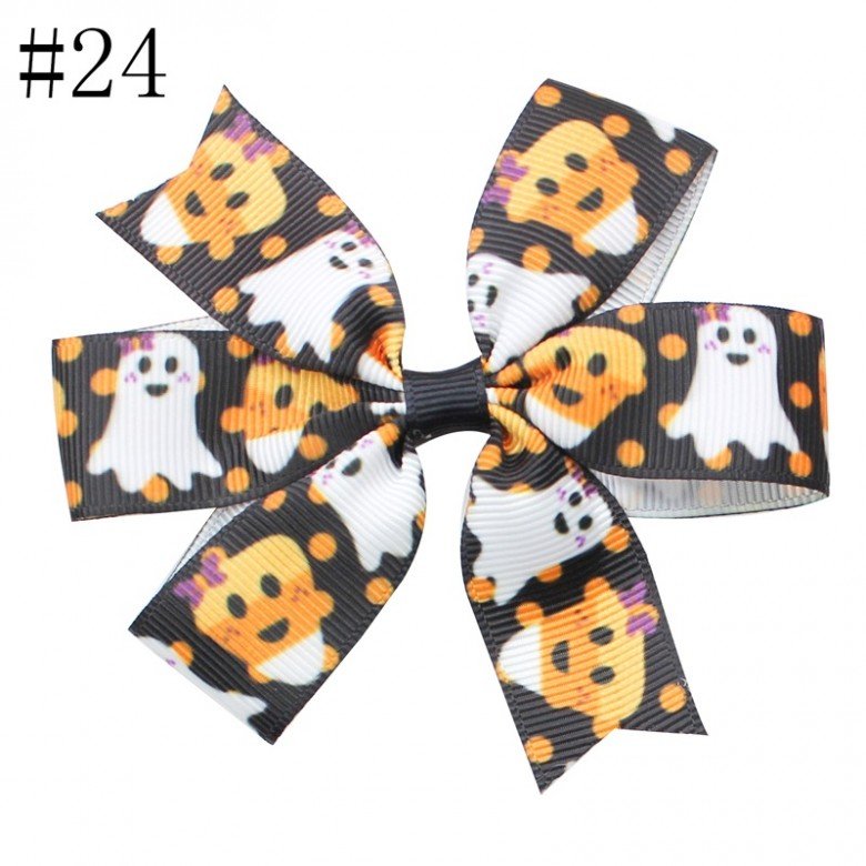 3'' halloween pinwheel hair bows thanksgiving hair clip for toddle girl small hair accessorires 24-50 3'' halloween pinwheel hair bows thanksgiving hair clip for toddle girl small hair accessorires 24-50