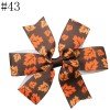3'' halloween pinwheel hair bows thanksgiving hair clip for toddle girl small hair accessorires 24-50 3'' halloween pinwheel hair bows thanksgiving hair clip for toddle girl small hair accessorires 24-50