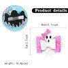 Glitter Halloween Girls Ghost Hair Bow