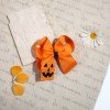 Halloween Pumpkin Hair Bow Clip , Halloween Ghost pink Purple Boutique Hair Accessories Halloween Pumpkin Hair Bow Clip , Halloween Ghost pink Purple Boutique Hair Accessories