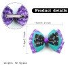 Joker & Poker Inspired Halloween Cheerleading Hair Bow Clip