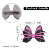 Halloween Black Cat Ears Hair Clips Halloween cat Glitter Hair Clips Creepy cat Hair Bows for Girls