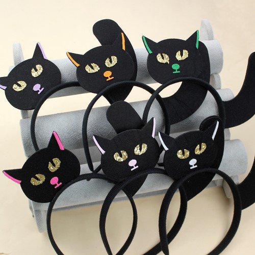 Halloween  cat headband  ,Halloween Cat  HeadbandAccessory  