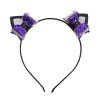 Halloween cat Glitter Headbdan ,cat ear bow headband Halloween cat Glitter Headbdan ,cat ear bow headband