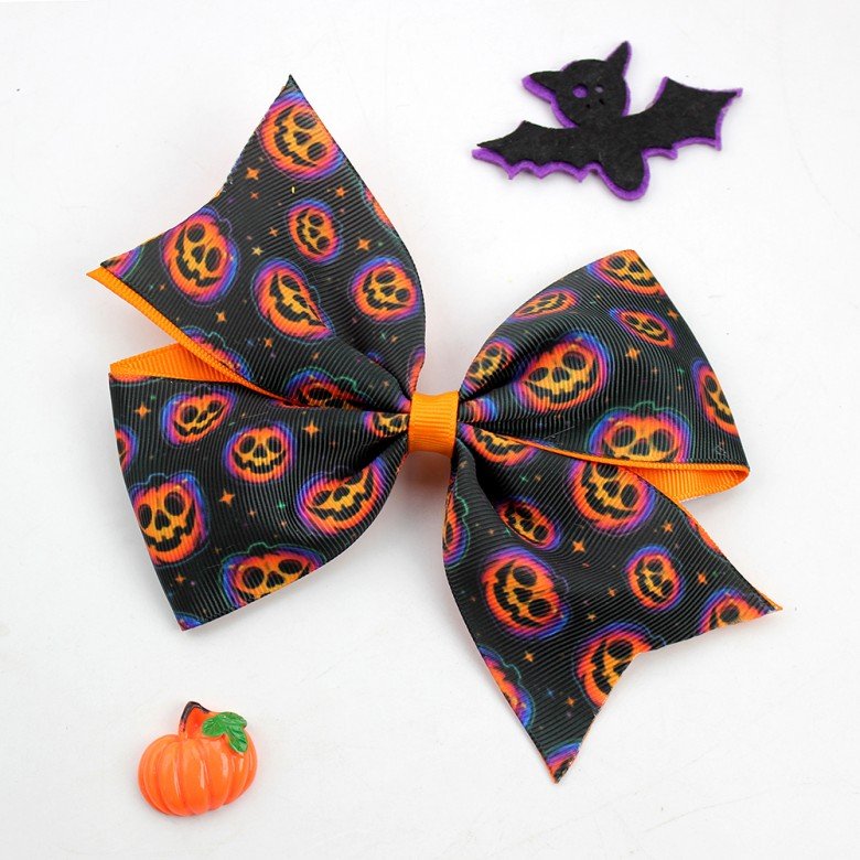 Halloween Hair Bows Fall Halloween Pumpkin Ghost Hair bows Halloween Hair Bows Fall Halloween Pumpkin Ghost Hair bows