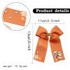 Fall Autumn Rabbit Squirre Monogrammed Cheer Hair Bow Clip