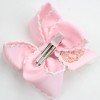 Halloween Embroidered Hair Bow Scalloped Ribbon Pumpkin Trick Or Treat Hair Clip For Little Girls