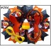 halloween Pumpkin Spider Pattern hair bows 251-300 halloween Pumpkin Spider Pattern hair bows 251-300