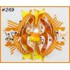 halloween Pumpkin Spider Pattern hair bows 251-300 halloween Pumpkin Spider Pattern hair bows 251-300
