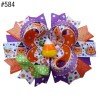 halloween Pumpkin Spider Pattern hair bows halloween Pumpkin Spider Pattern hair bows