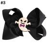 4.5inch Halloween  bows clip pumpkin bow clip Kids Grosgrain Ribbon Barrettes Hair Accessories