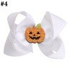 4.5inch Halloween  bows clip pumpkin bow clip Kids Grosgrain Ribbon Barrettes Hair Accessories