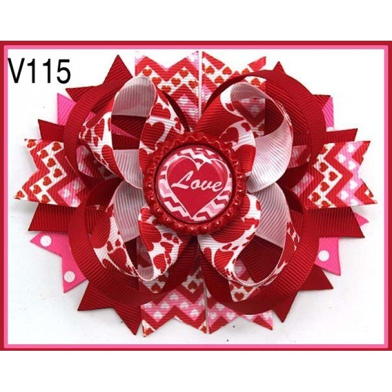 valentines hair bows fotr girl heart hair clips101-150 valentines hair bows fotr girl heart hair clips101-150