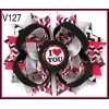 valentines hair bows fotr girl heart hair clips101-150 valentines hair bows fotr girl heart hair clips101-150
