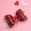 Valentine Day Glitter Hair Bows Clips Red Heart Glitter Leather Hair Clip Kids Hair Bow Accessories Valentine Day Glitter Hair Bows Clips Red Heart Glitter Leather Hair Clip Kids Hair Bow Accessories