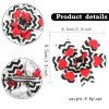 1 pair Valentine Day  Hair Bows Clips, Red Heart  Hair Clip Kids