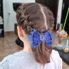 Valentine Day Glitter Hair Bows Clips ,Red Heart Glitter Leather Hair Clip ,Kids Hair Bow