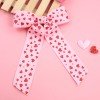 Valentine's Day Glitter Heart Hair Bows Clips Red Heart Tassel Hair Clip Kids Hair Bow Accessories