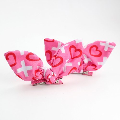 Valentine's Day Xoxo Bunny Ear Bows Clip